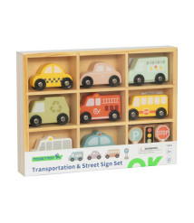TK Set de vehicule de serviciu și semne de circulație, 60600